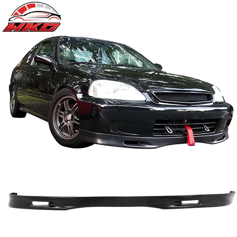 Wholesale 99-00 Honda Civic SP Style Front Bumper Lip Spoiler Splitter Unpainted PU