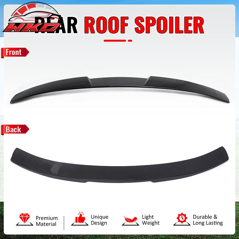 Fits 16-21 Honda Civic Sedan 4Dr JDM Style Rear Roof Spoiler Lip Gloss Black ABS