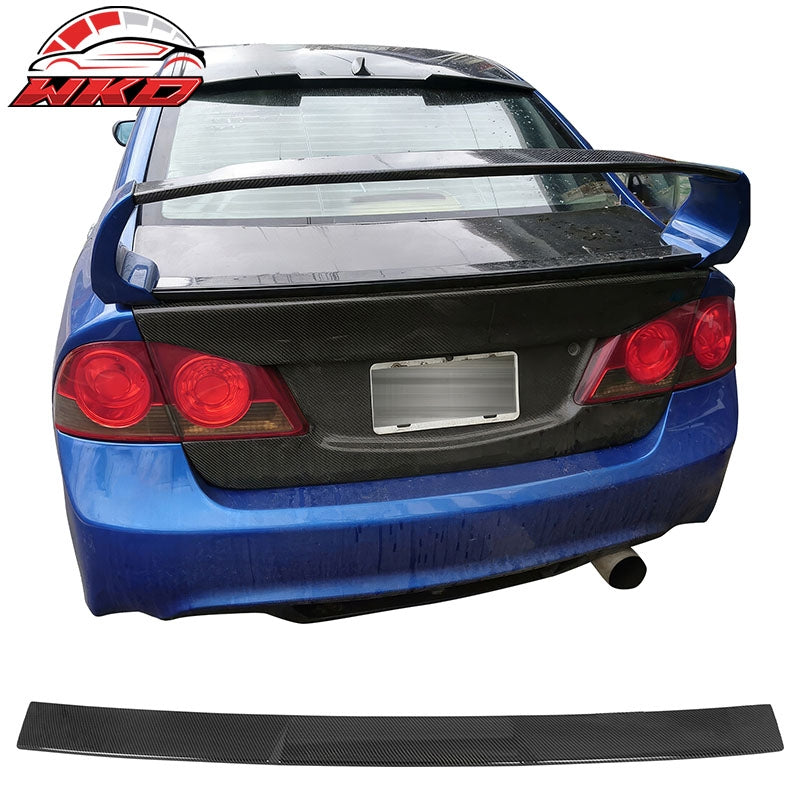 Wholesale 06-15 Honda Civic Sedan Carbon Fiber Print Rear Roof Spoiler Wing - V Style