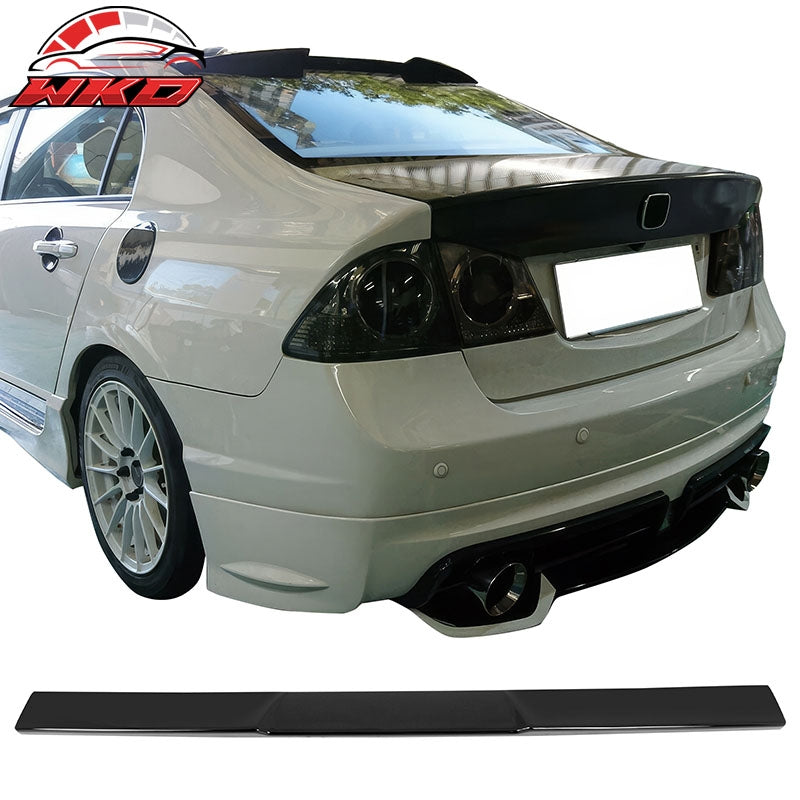 Wholesale 06-15 Honda Civic Sedan Gloss Black ABS Rear Roof Spoiler Wing Lip- V Style