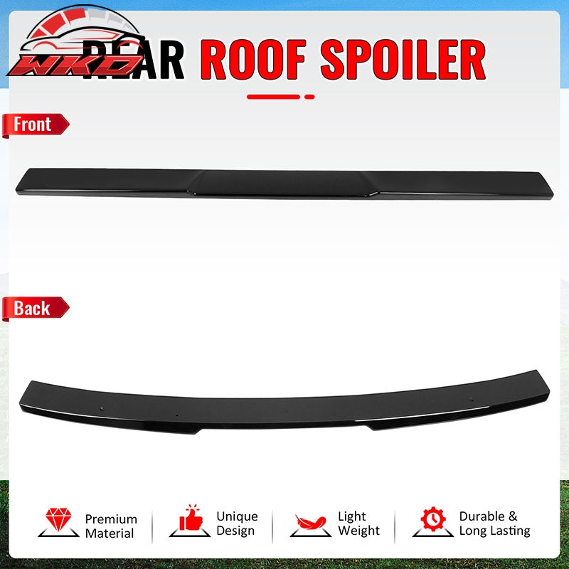 Fits 06-15 Honda Civic Sedan Gloss Black ABS Rear Roof Spoiler Wing Lip- V Style