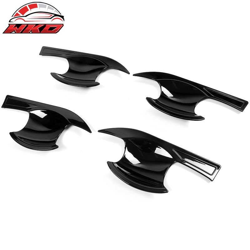 Fits 22-26 Honda Civic Sedan Hatchback Gloss Black Door Handle & Bowl Trim Cover