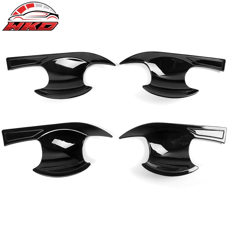 Fits 22-26 Honda Civic Sedan Hatchback Gloss Black Door Handle & Bowl Trim Cover