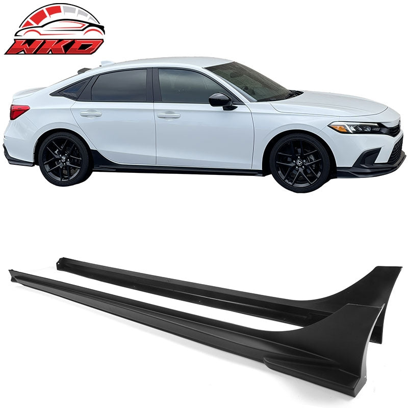 Wholesale 22-26 Honda Civic Sedan Hatchback Mugen Side Skirts Extensions Unpainted PP