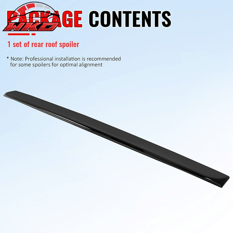 Fits 06-15 Honda Civic Sedan JDM Style Gloss Black Rear Roof Spoiler Wing ABS
