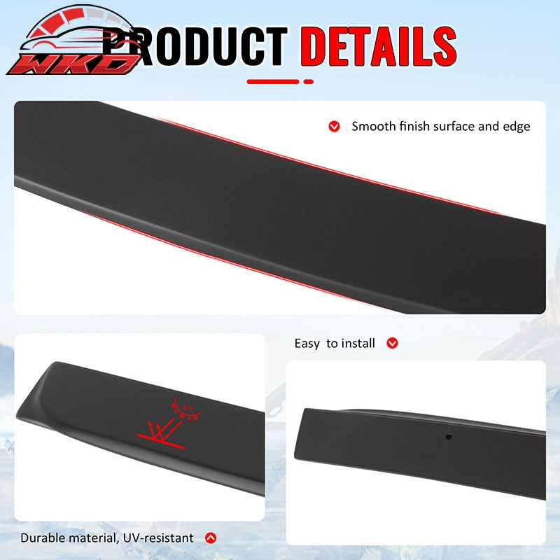 Fits 06-15 Honda Civic Sedan JDM Style Matte Black Rear Roof Spoiler Wing ABS