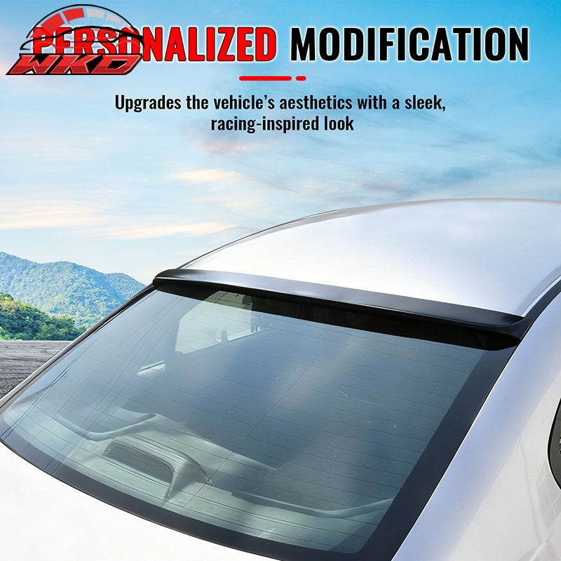 Fits 06-15 Honda Civic Sedan JDM Style Matte Black Rear Roof Spoiler Wing ABS