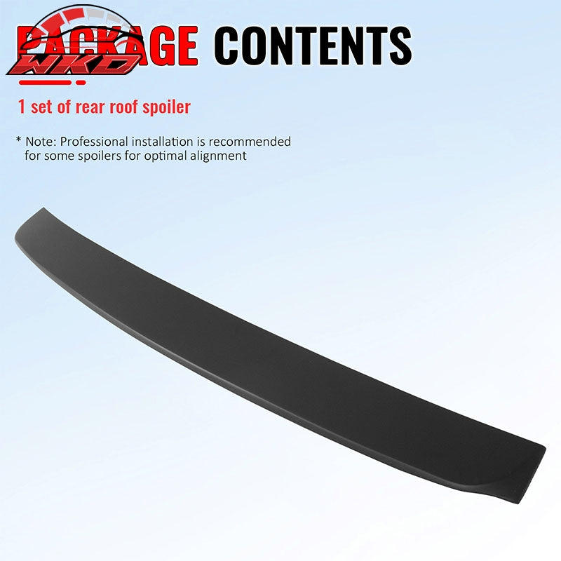 Fits 06-15 Honda Civic Sedan JDM Style Matte Black Rear Roof Spoiler Wing ABS