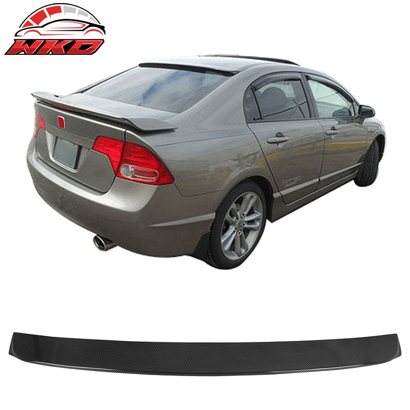 Wholesale 06-15 Honda Civic Sedan JDM Style Roof Spoiler Wing Carbon Fiber Print ABS