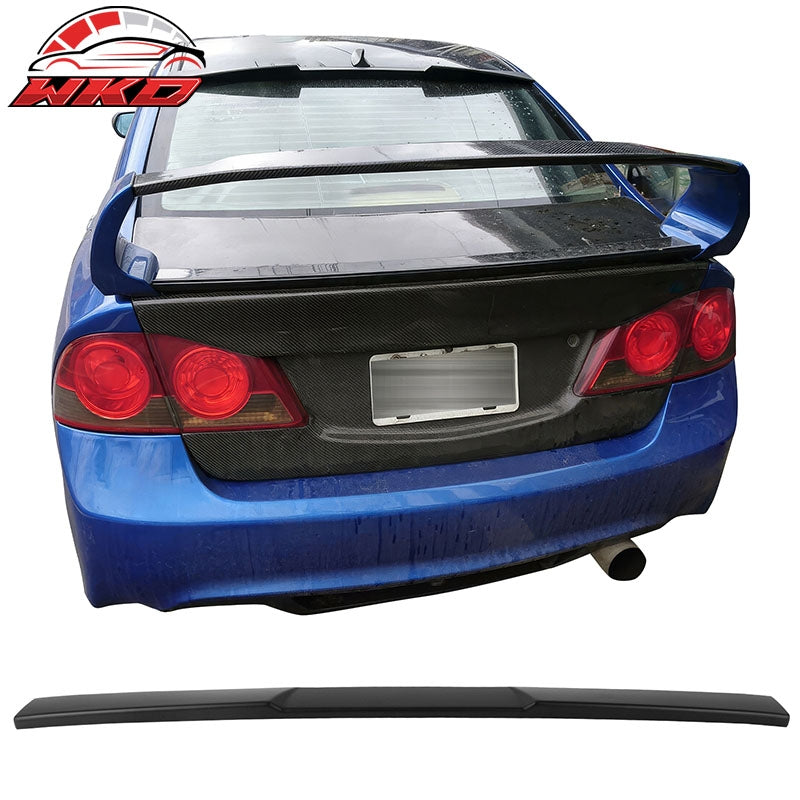 Wholesale 06-15 Honda Civic Sedan Matte Black ABS Rear Roof Spoiler Wing Lip- V Style