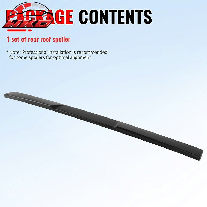 Fits 06-15 Honda Civic Sedan Matte Black ABS Rear Roof Spoiler Wing Lip- V Style