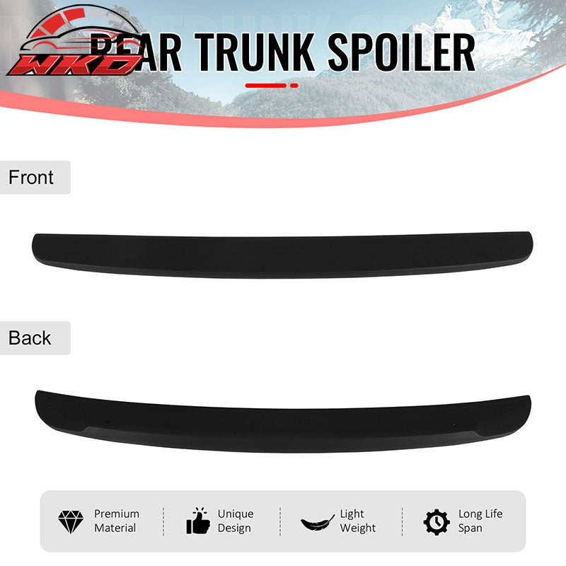 Fits 01-05 Honda Civic Sedan OE Style Trunk Spoiler Rear Wing Matte Black ABS