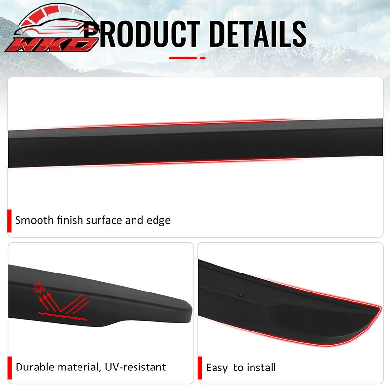 Fits 01-05 Honda Civic Sedan OE Style Trunk Spoiler Rear Wing Matte Black ABS