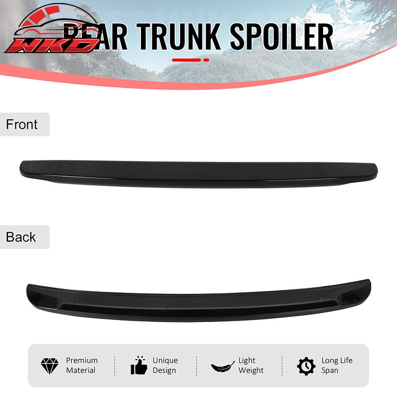 Fits 01-05 Honda Civic Sedan OE Style Trunk Spoiler Rear Wing Gloss Black ABS