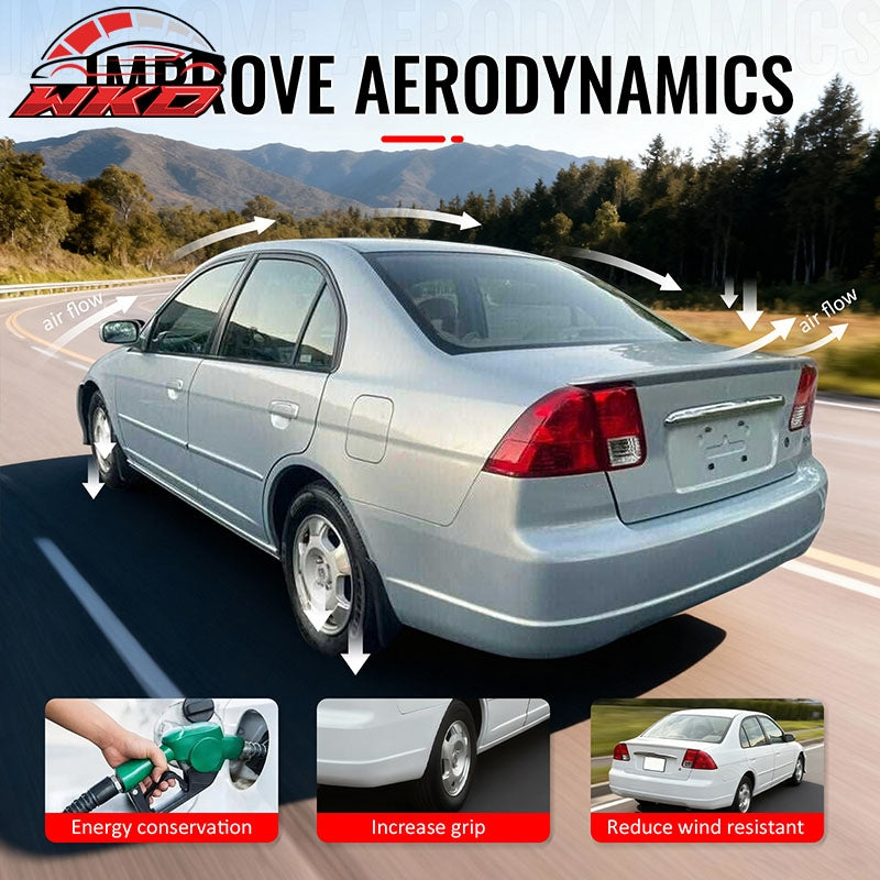 Fits 01-05 Honda Civic Sedan OE Style Trunk Spoiler Rear Wing Gloss Black ABS