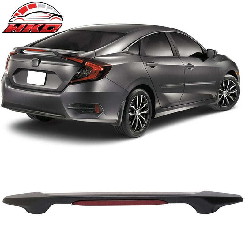 Wholesale 16-21 Honda Civic Sedan OE Style Trunk Spoiler W/LED Brake Light Unpainted