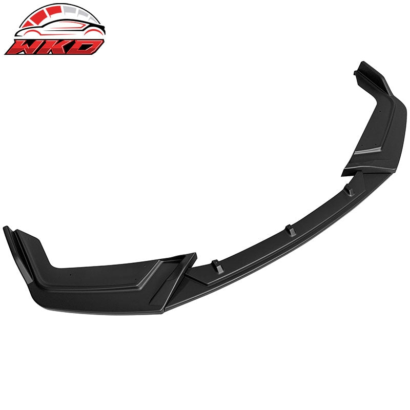 Fits 17-21 Honda Civic Si 5DR Hatchback Matte Black Front Bumper Lip Spoiler 3PC