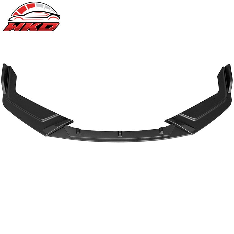 Fits 17-21 Honda Civic Si 5DR Hatchback Matte Black Front Bumper Lip Spoiler 3PC