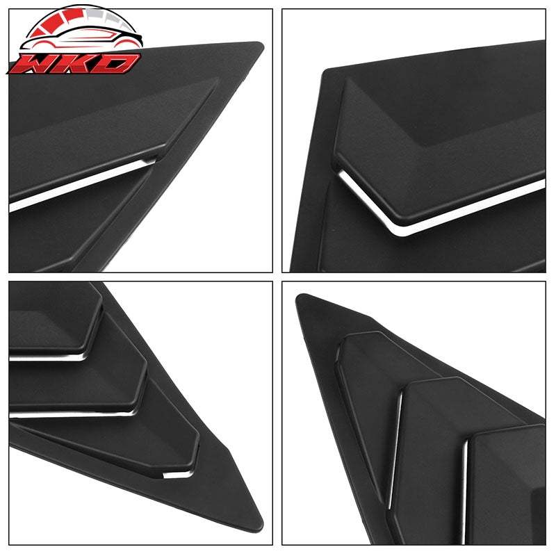 Wholesale 22-26 Honda Civic 11th Gen 4DR Sedan Side Window Louver Vent ABS Matte Black - Wikond Auto