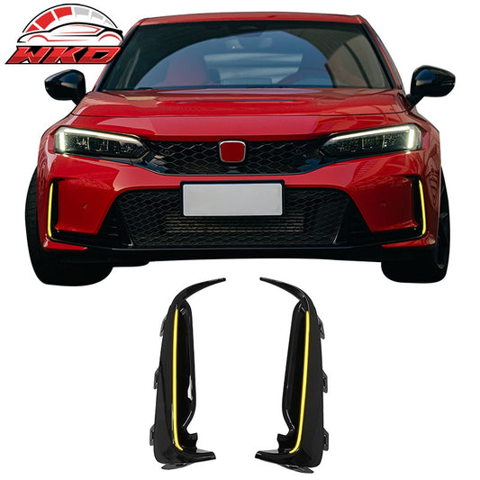 Wholesale 23-26 Honda Civic Type R FL5 JDM Bumper Amber LED Daytime Running Light 2PC - Wikond Auto