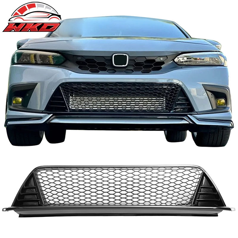 Wholesale 22-24 Honda Civic Type R Style Front Bumper Lower Grille PP Gloss Black