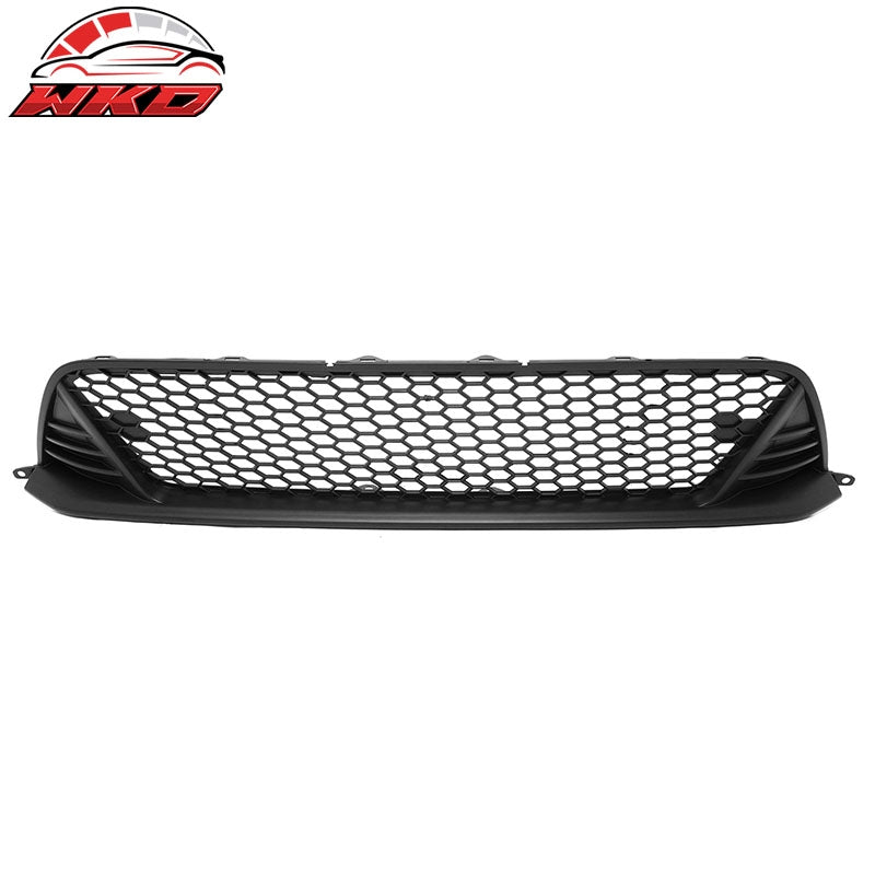 Fits 22-24 Honda Civic Type R Style Front Bumper Lower Grille PP Matte Black