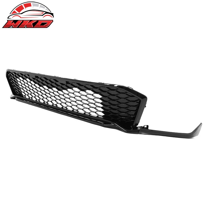 Fits 25-26 Honda Civic Type R Style Front Bumper Upper Lower Grilles Gloss Black