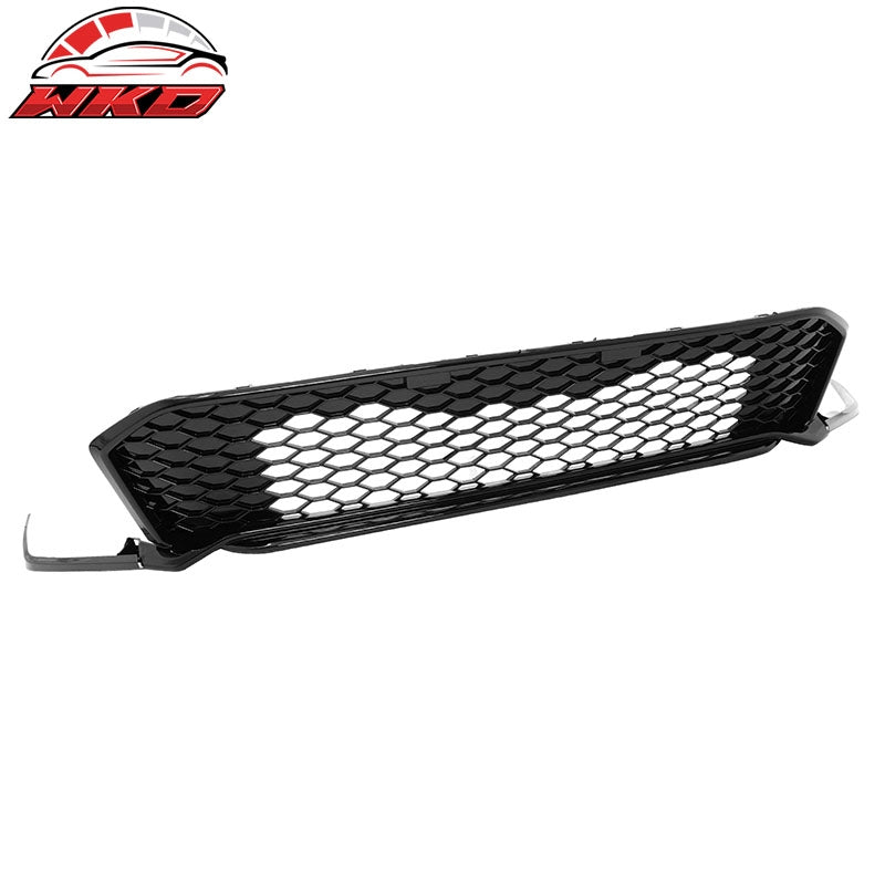 Fits 25-26 Honda Civic Type R Style Front Bumper Upper Lower Grilles Gloss Black