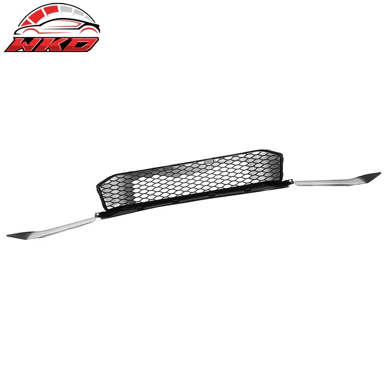 Fits 25-26 Honda Civic Type R Style Front Bumper Upper Lower Grilles Matte Black