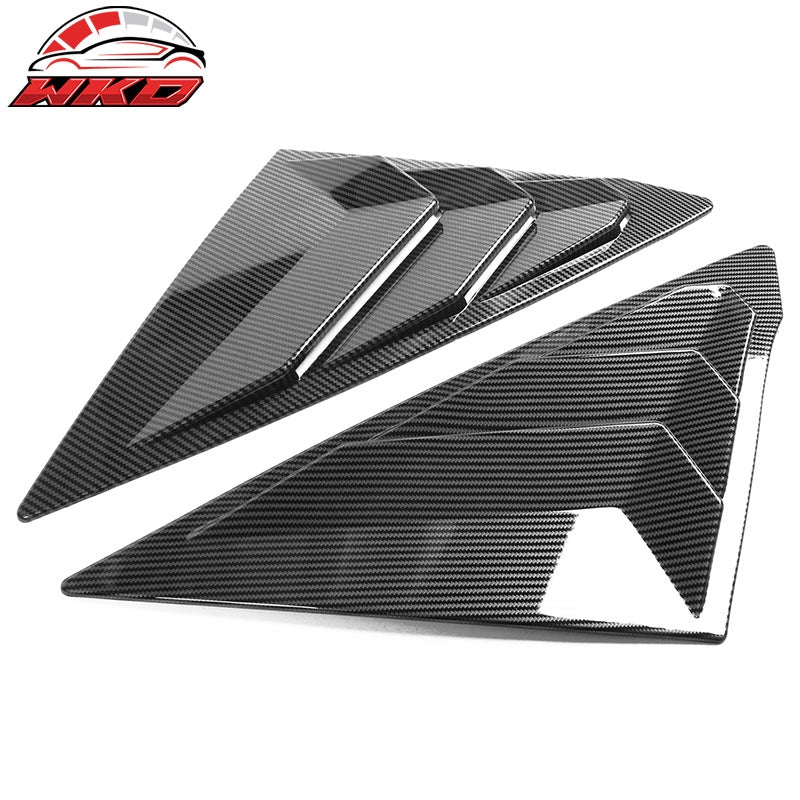 Fits 22-26 Honda Civic Side Window Louver ABS Carbon Fiber Print