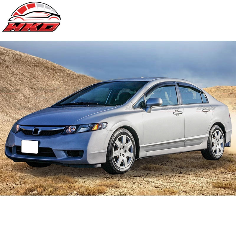 Fits 06-11 Honda Civic Sedan Acrylic Window Visor Sun Rain Guard Deflector 4PC