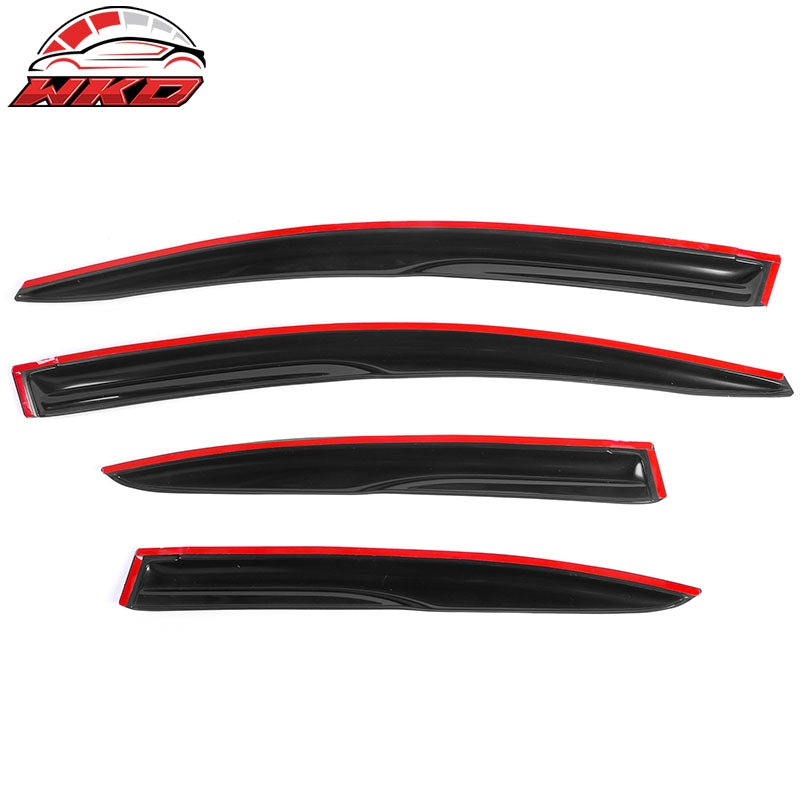 Fits 12-15 Honda Civic Sedan Mugen Style Window Visors Acrylic Rain Guards 4Pcs
