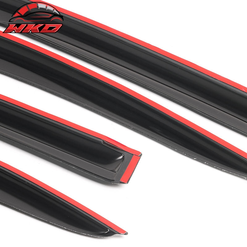 Fits 12-15 Honda Civic Sedan Mugen Style Window Visors Acrylic Rain Guards 4Pcs