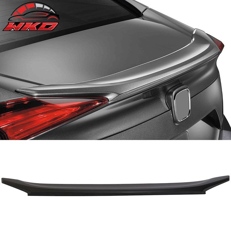 Fits 16-21 Honda Civic X 10th Sedan OE Style Flush Mount Trunk Spoiler Unpainted
