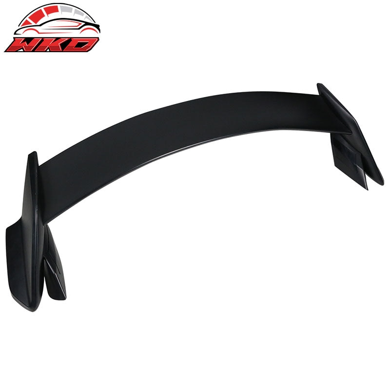 Fits 17-21 Honda Civic X 10th Type R Rear Trunk Spoiler Wing Unpainted Black ABS