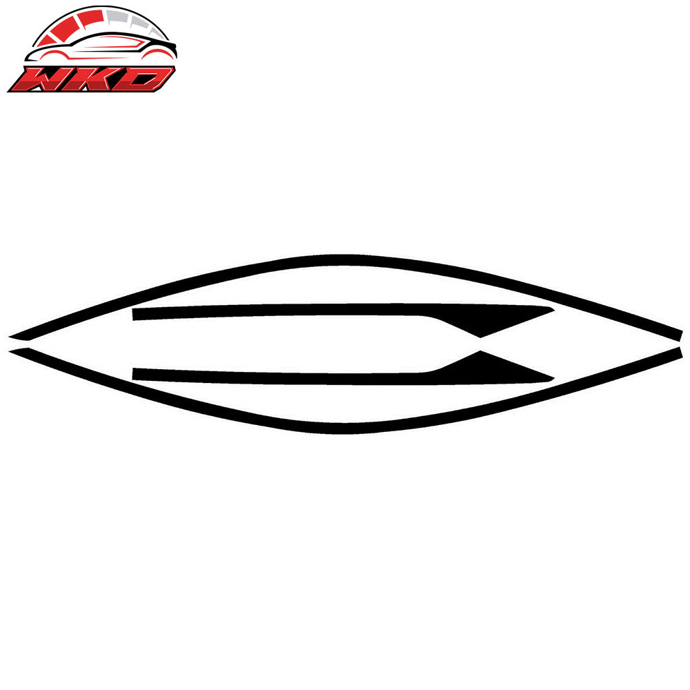 Wholesale 16-20 Honda Civic Coupe Window Trim Chrome Delete Vinyl - Gloss Black