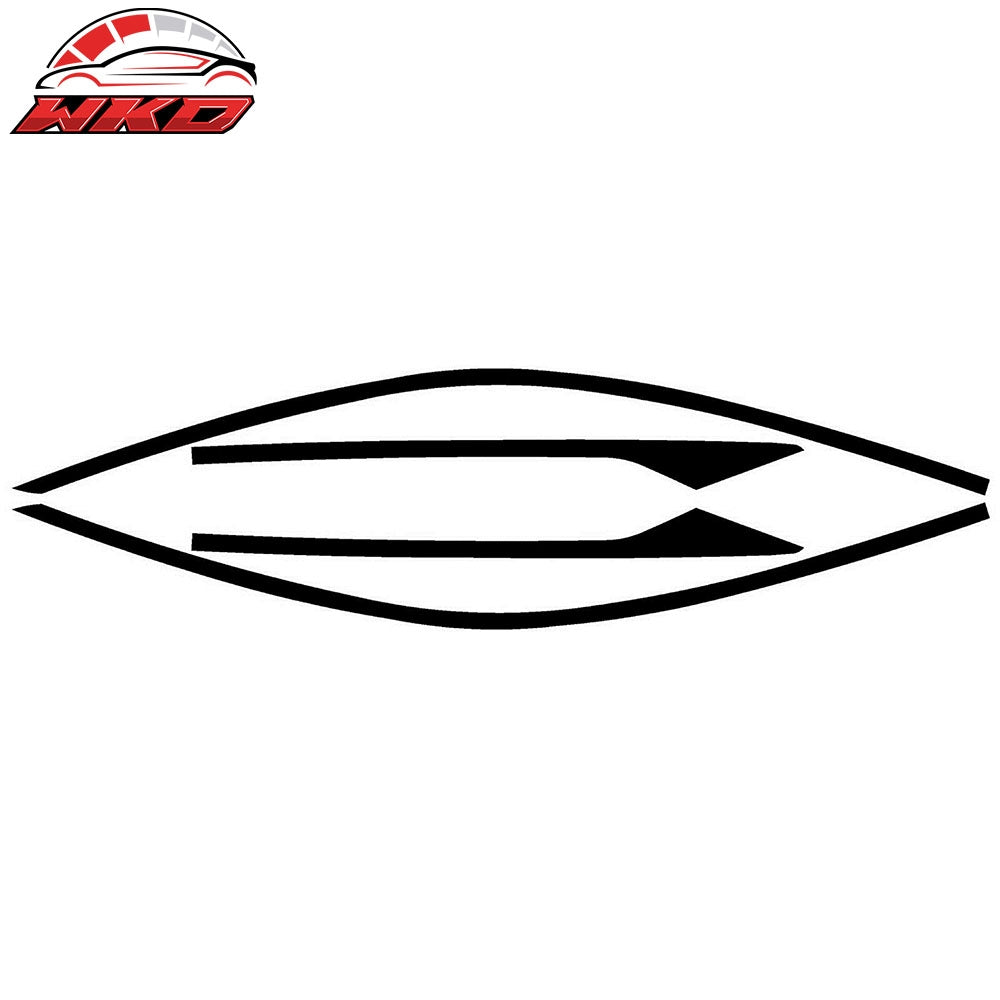 Wholesale 16-20 Honda Civic Coupe Window Trim Chrome Delete Vinyl - Gloss Black