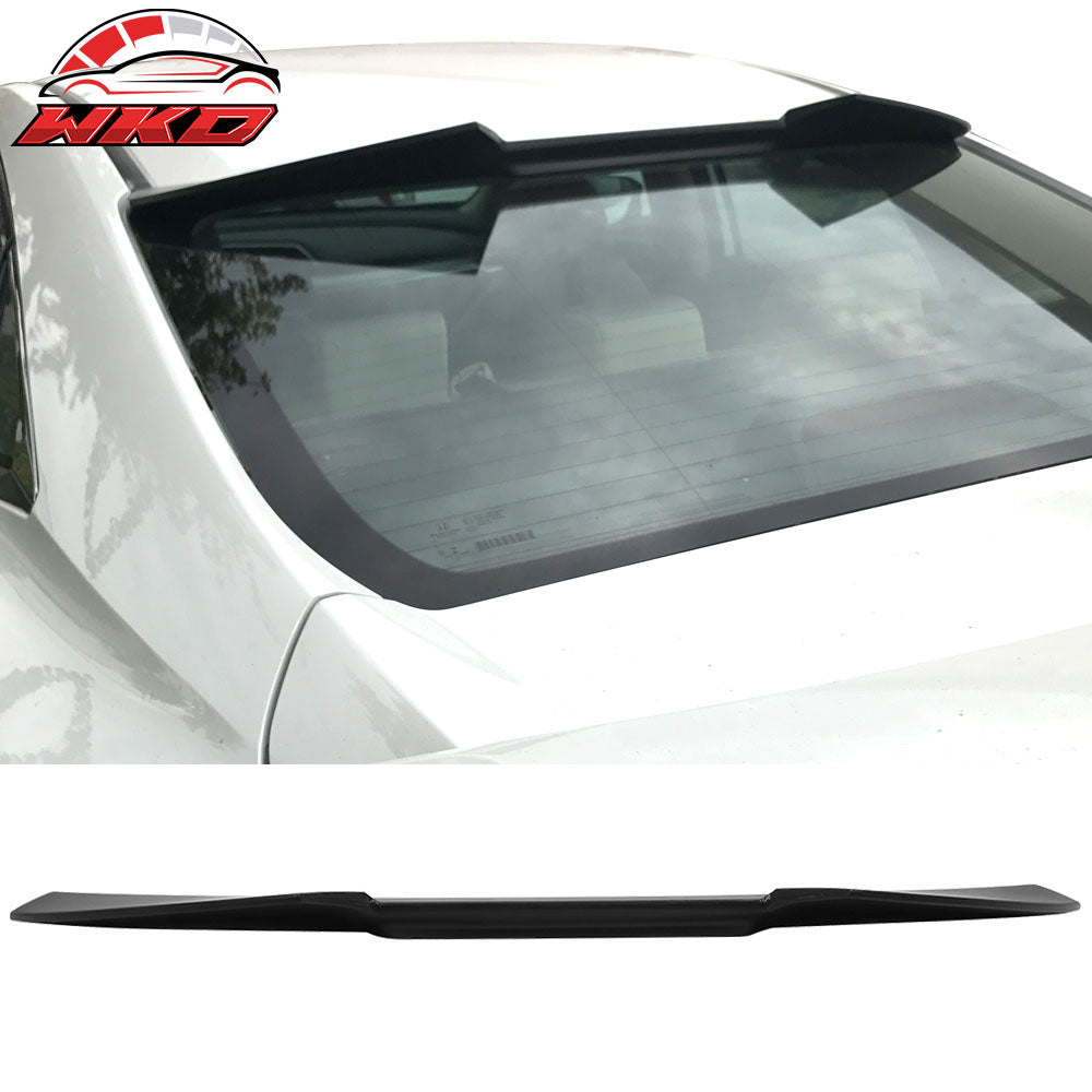 Fits 16-21 Honda Civic 10th Gen Sedan V Style Rear Roof Window Spoiler Unpainted