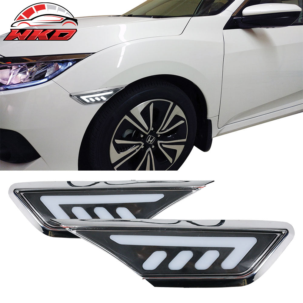 Fits 16-18 Honda Civic 10th Gen JDM Switchback LED Side Marker Light