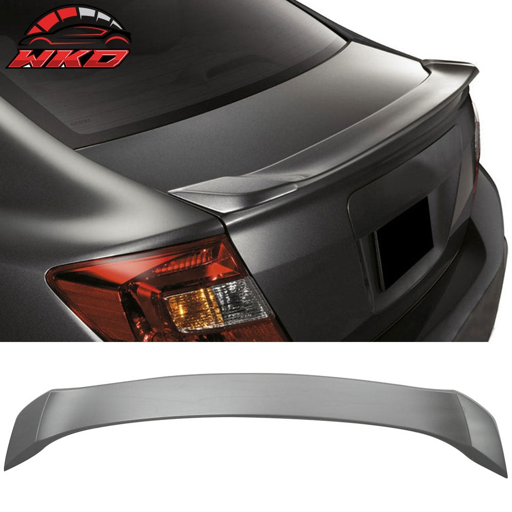 Fits 12-15 Honda Civic 9th Gen Sedan OE Style Rear Trunk Spoiler Wing Unpainted