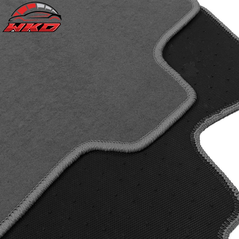 Fits 09-13 Honda Fit Car Auto Floor Mats Liner Front Rear Nylon Grey Carpet 4PC
