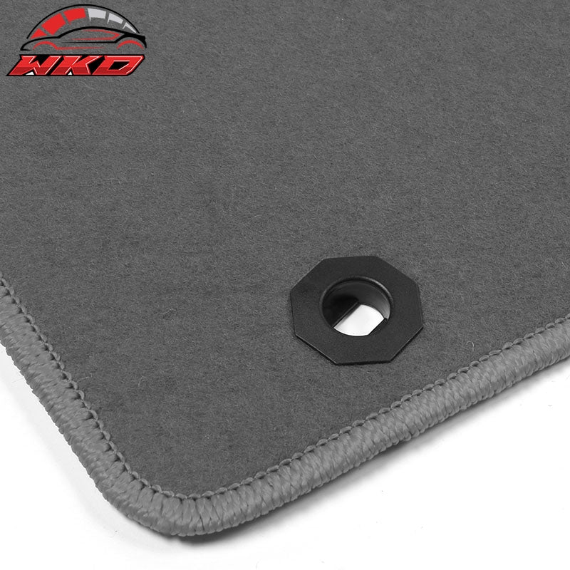 Fits 09-13 Honda Fit Car Auto Floor Mats Liner Front Rear Nylon Grey Carpet 4PC