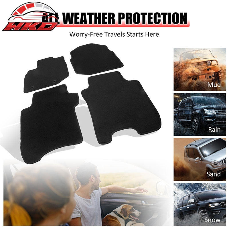 Fit 09-13 Honda Fit OE Factory Fitment 4PC Floor Mats Crapet Front & Rear Nylon
