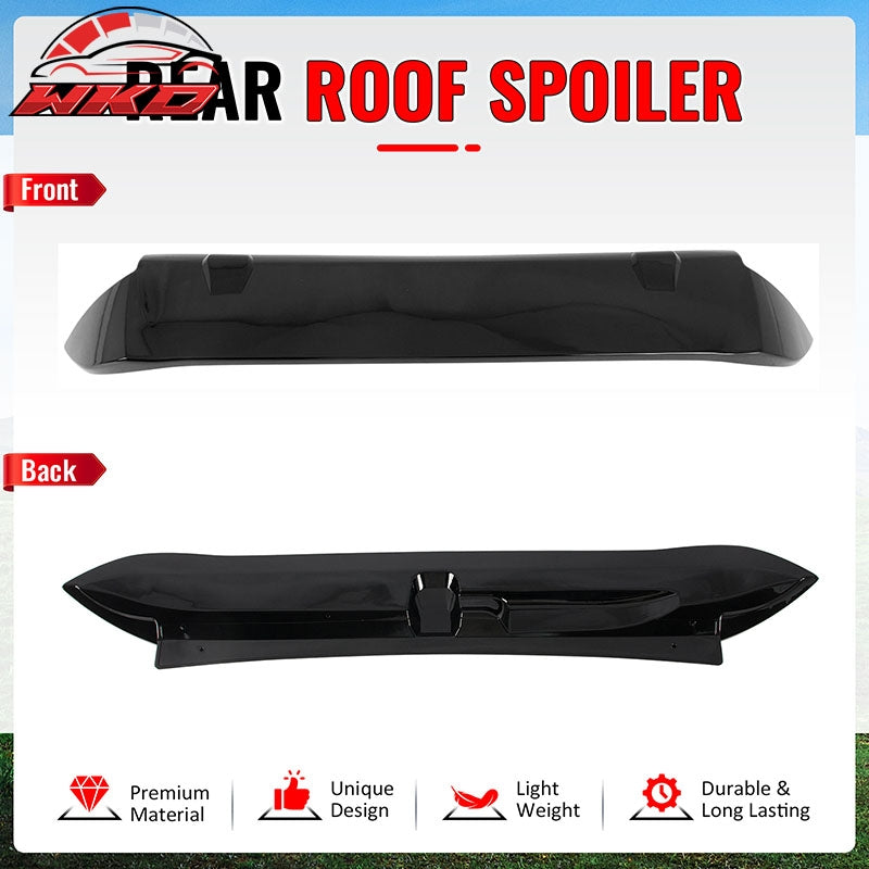 Fits 09-13 Honda Fit Gloss Black Sport OE Style Rear Roof Spoiler Wing Lip ABS