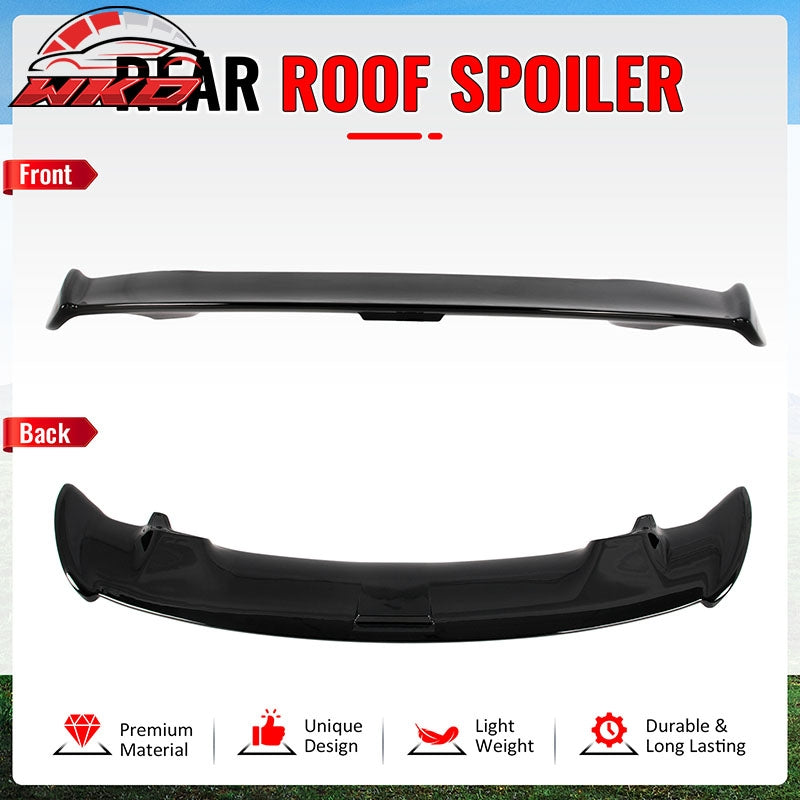 Fits 09-13 Honda Fit Mug Style Gloss Black Roof Spoiler Rear Window Wing Lip ABS