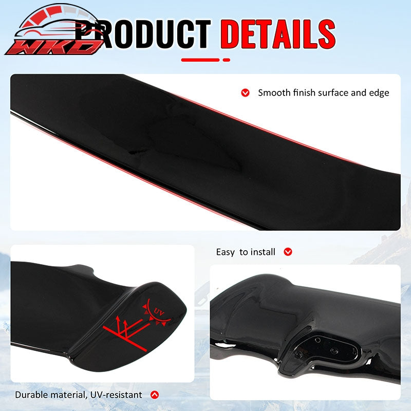 Fits 09-13 Honda Fit Mug Style Gloss Black Roof Spoiler Rear Window Wing Lip ABS
