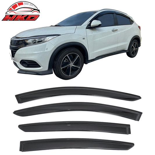 Wholesale 16-22 Honda HR-V Window Visors Smoke Acrylic Rain Wind Sun Deflector 4PCS - Wikond Auto