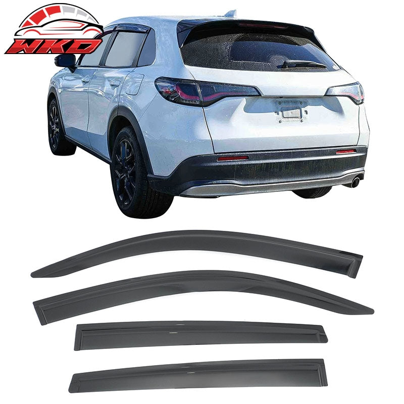 Wholesale 23-26 Honda HR-V Window Visors Smoke Acrylic Side Door Rain Shade 4PCS Set - Wikond Auto