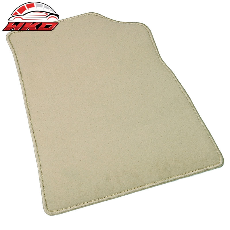 Fits 19-22 Honda Insight 4PCS Car Front Rear Floor Mats Liner Carpet Nylon Beige