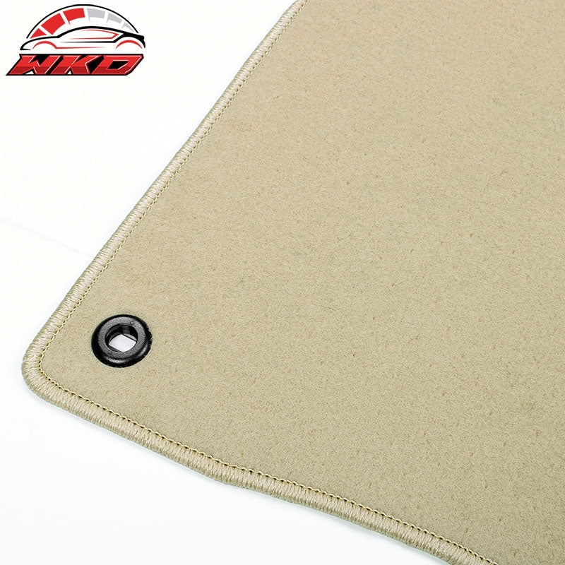 Fits 19-22 Honda Insight 4PCS Car Front Rear Floor Mats Liner Carpet Nylon Beige